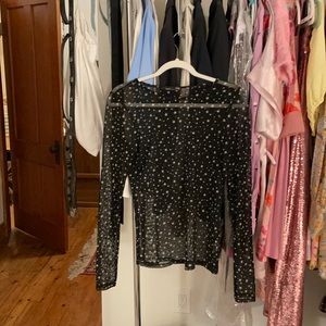 Y2k style Zara mesh top